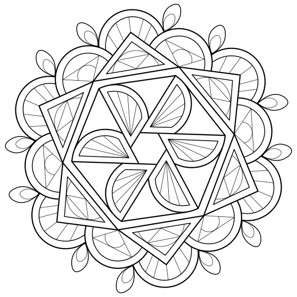 Mandala 58 | Online-Malvorlagen für Kinder