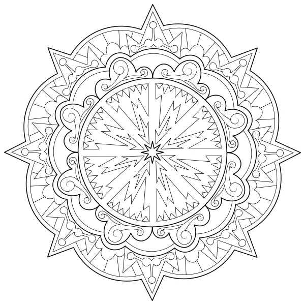 Mandala 60 | Online-Malvorlagen für Kinder