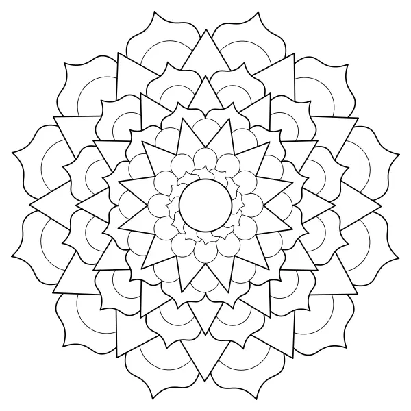 Mandala 61 | Online-Malvorlagen für Kinder