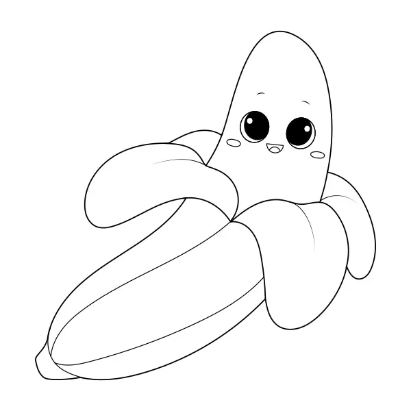 Banane | Online-Malvorlagen für Kinder