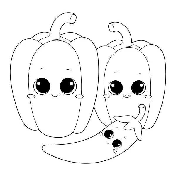 Paprika | Online-Malvorlagen für Kinder