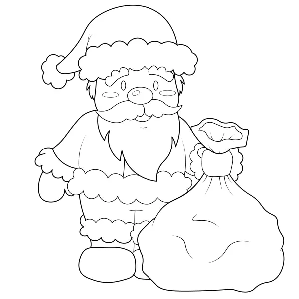 Weihnachtsmann | Online-Malvorlagen für Kinder