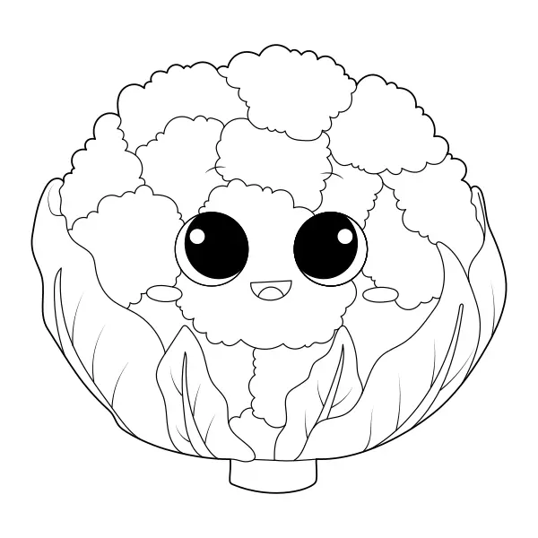 Blumenkohl | Online-Malvorlagen für Kinder